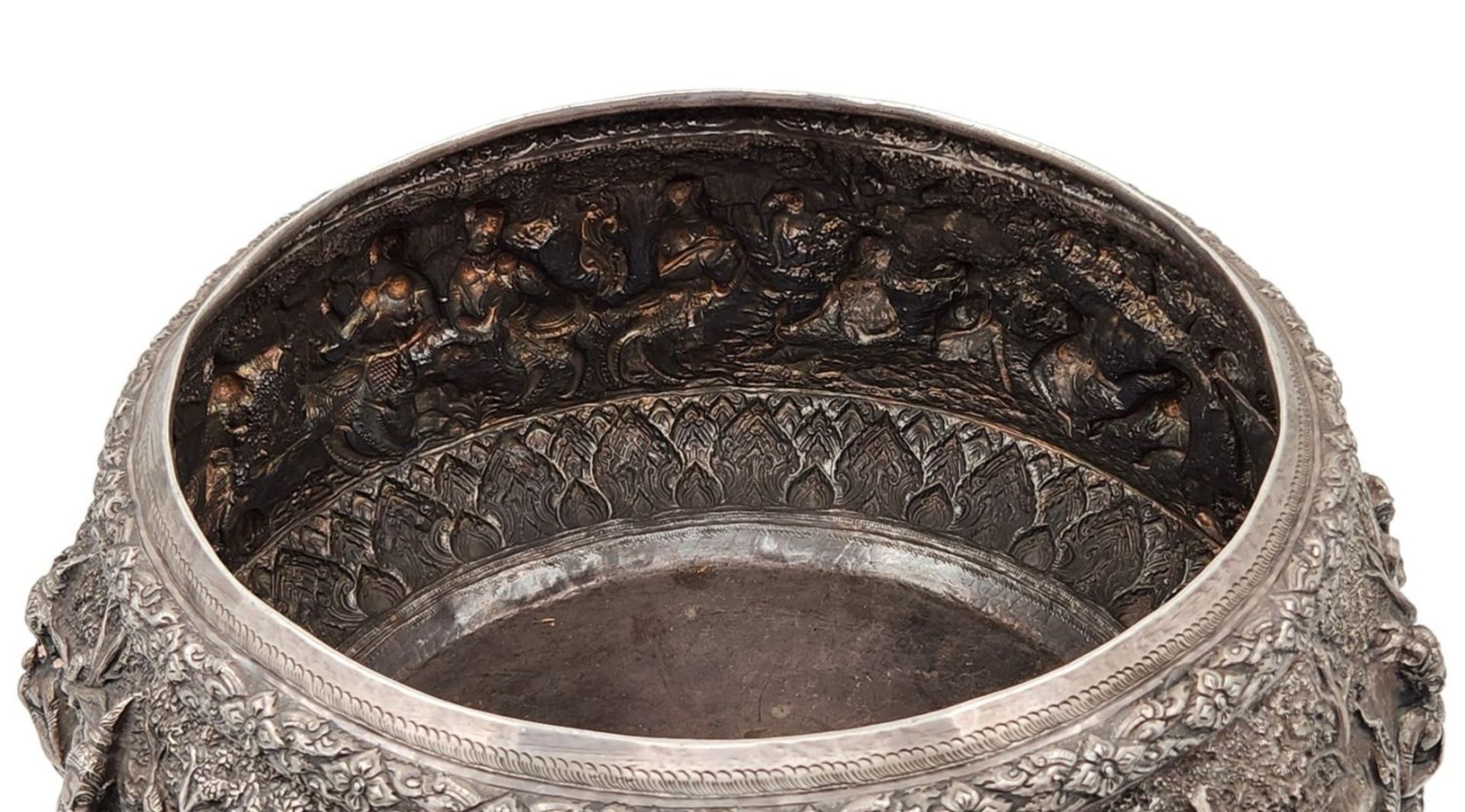 Antique and beautiful Thai silverware, made with 'Repousse' technique, (usually Thai silver ranges - Bild 3 aus 7