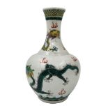 A high-quality and beautiful antique Chinese porcelain jug, late 'Qing' dynasty, decorated with