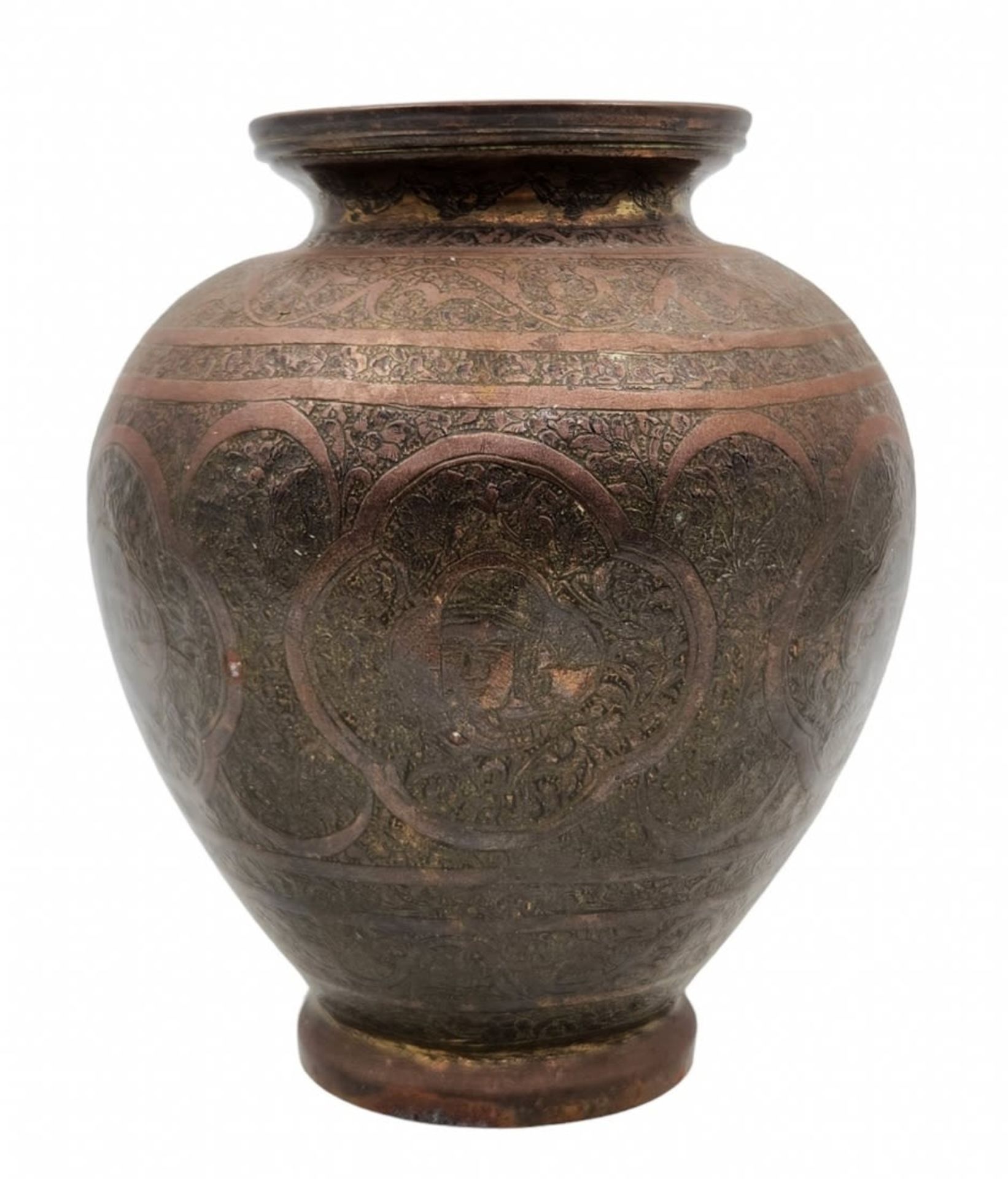 An antique Persian Hindu Urn, beautiful and especially high quality urn, from the 19th century. Made - Bild 2 aus 6