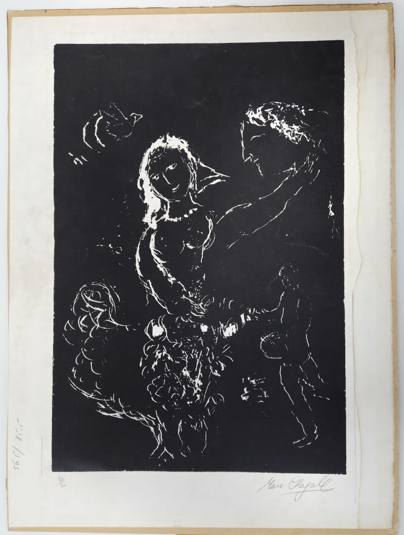 Marc Chagall - original lithograph, signed in pencil, numbered: 26/30, along its right side an old - Image 5 of 6