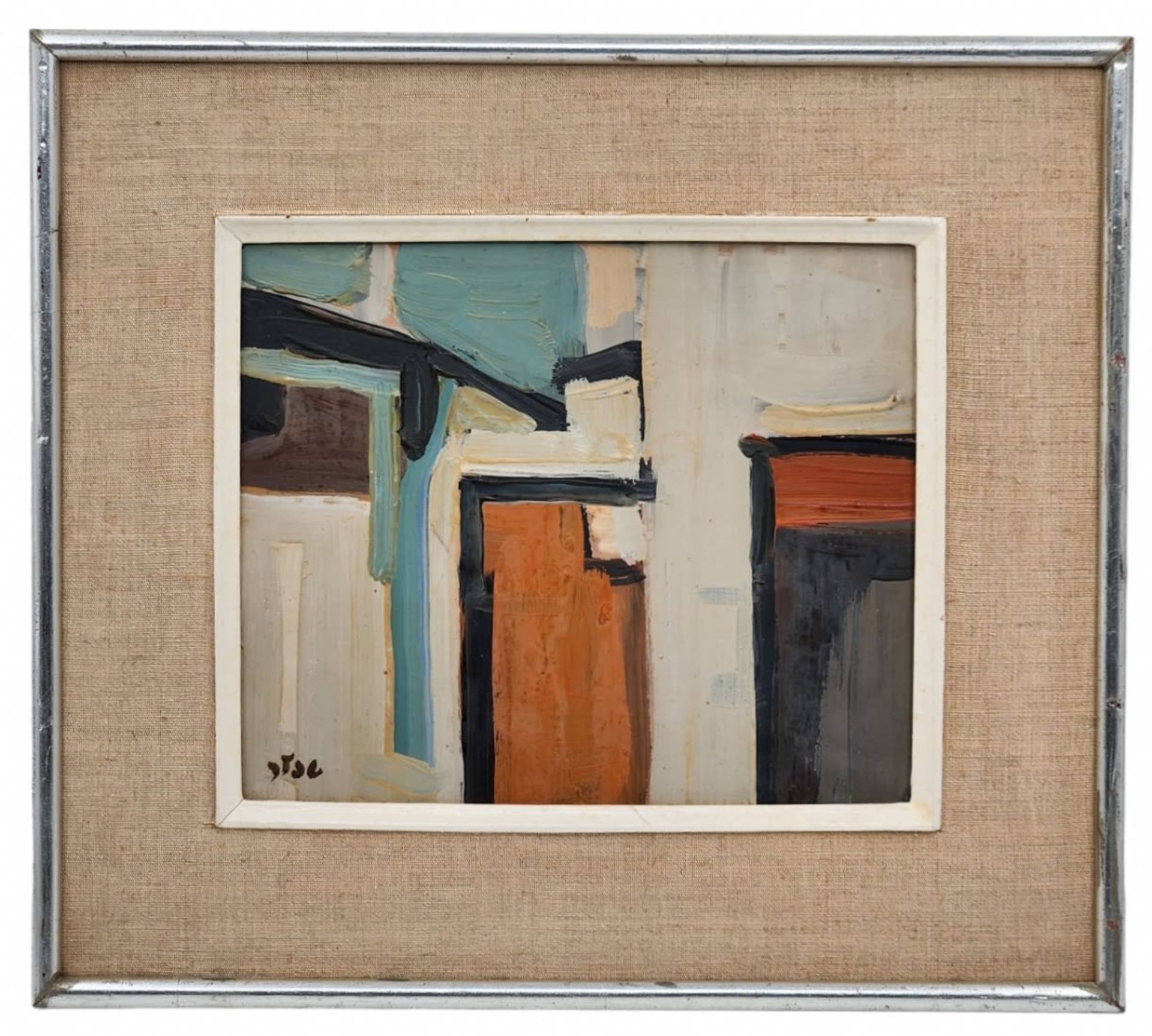'Houses in Jaffa' - Samuel Tepler, oil of the Board, signed, also signed on the back, and - Bild 2 aus 3