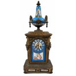 An antique and magnificent French Mantle clock, 19th century, period of Napoleon III, made of bronze
