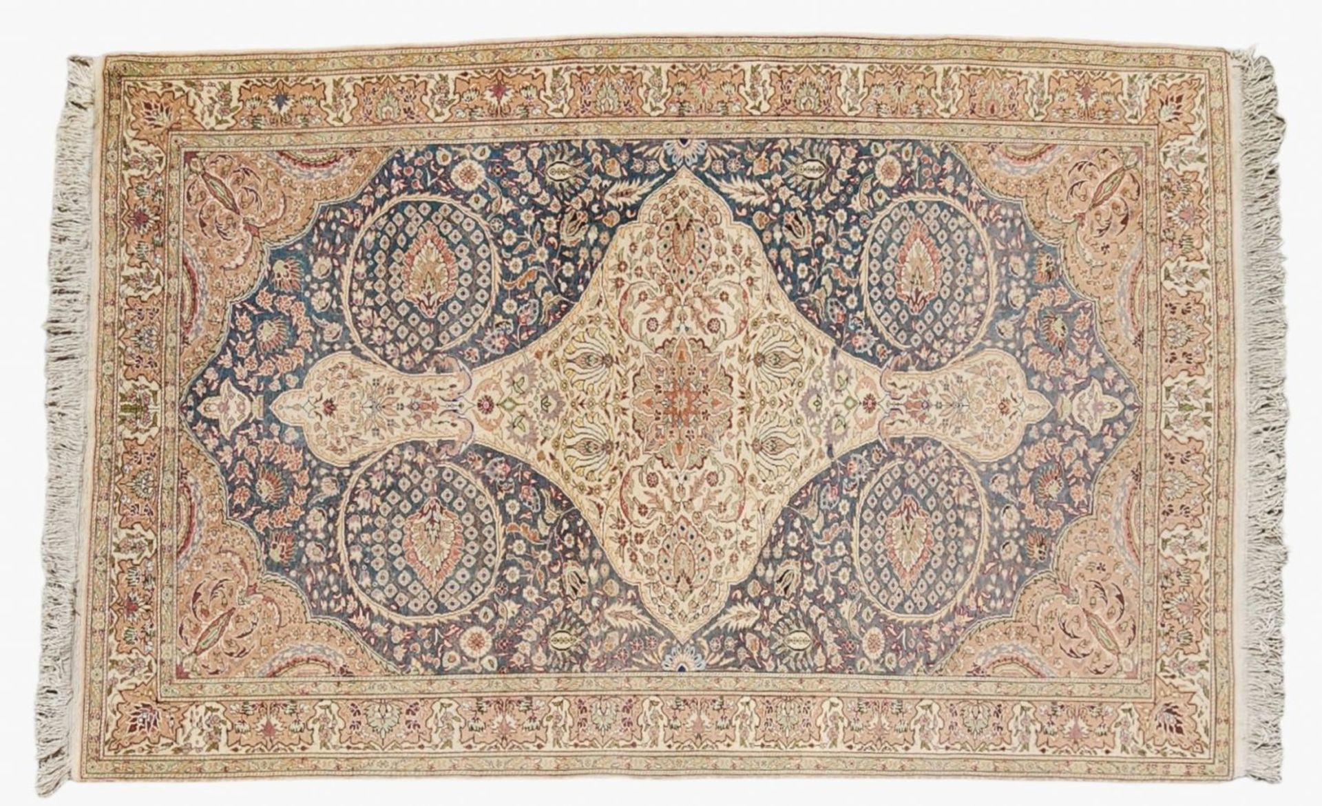 A large, high-quality and particularly beautiful Persian carpet, slightly worn, in the living - Image 3 of 15