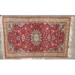 Old hand woven carpet, carpet size: 245X194 cm.