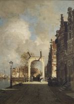 Johannes Christiaan Karel Klinkenberg - 'White Gate', (Dutch painter, lived between the years: