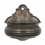 A sanctuary lamp made of pewter, signed: 'E.P.U. 118 Europe Etain Zinn 95%', decorated with a Star