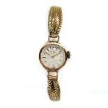 A woman's wristwatch made of gold-plated metal, signed, made by: DOXA, working condition not