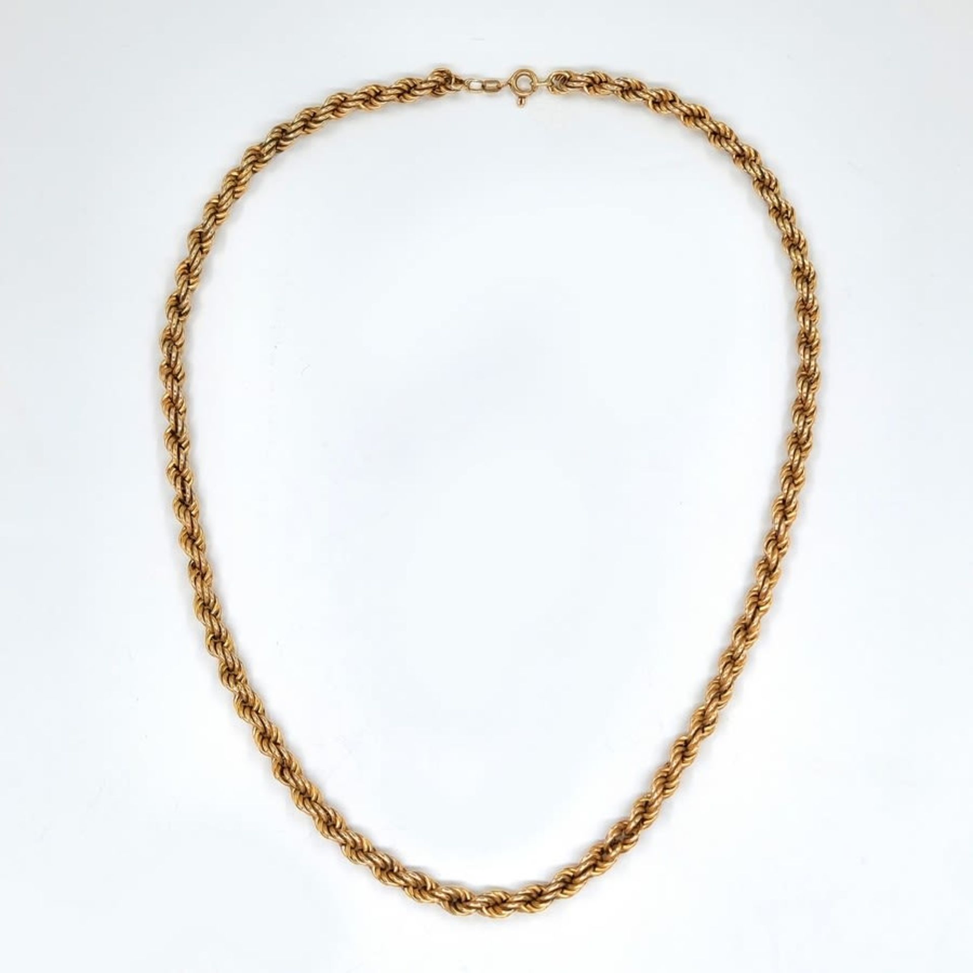 Necklace 14K yellow gold, signed, Length: 46 cm, Weight: 15.54 grams.
