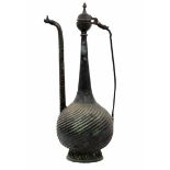 Chinese jug made of blackened brass, made in the style of ancient Indian jugs of first half of the