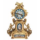 Antique and luxurious French mantle clock, from the last third of the 19th century, an 18th-