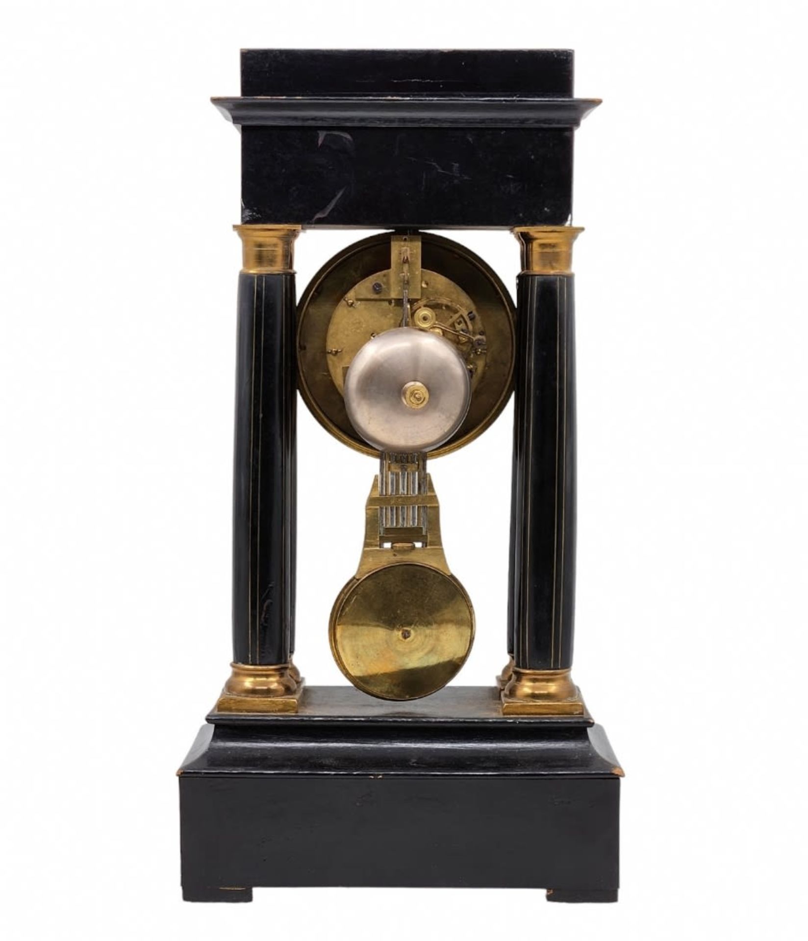Antique French 'Portico' clock from the 19th century, made by 'Barbot' and the French movement d' - Bild 4 aus 14