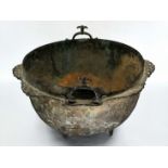 An antique Islamic Cauldron, 12th / 13th centuries, the Khorasan region of Iran., made of copper,