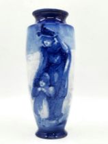 An antique English porcelain jug made by 'Royal Doulton', 'Blue Children Series Ware', late 19th