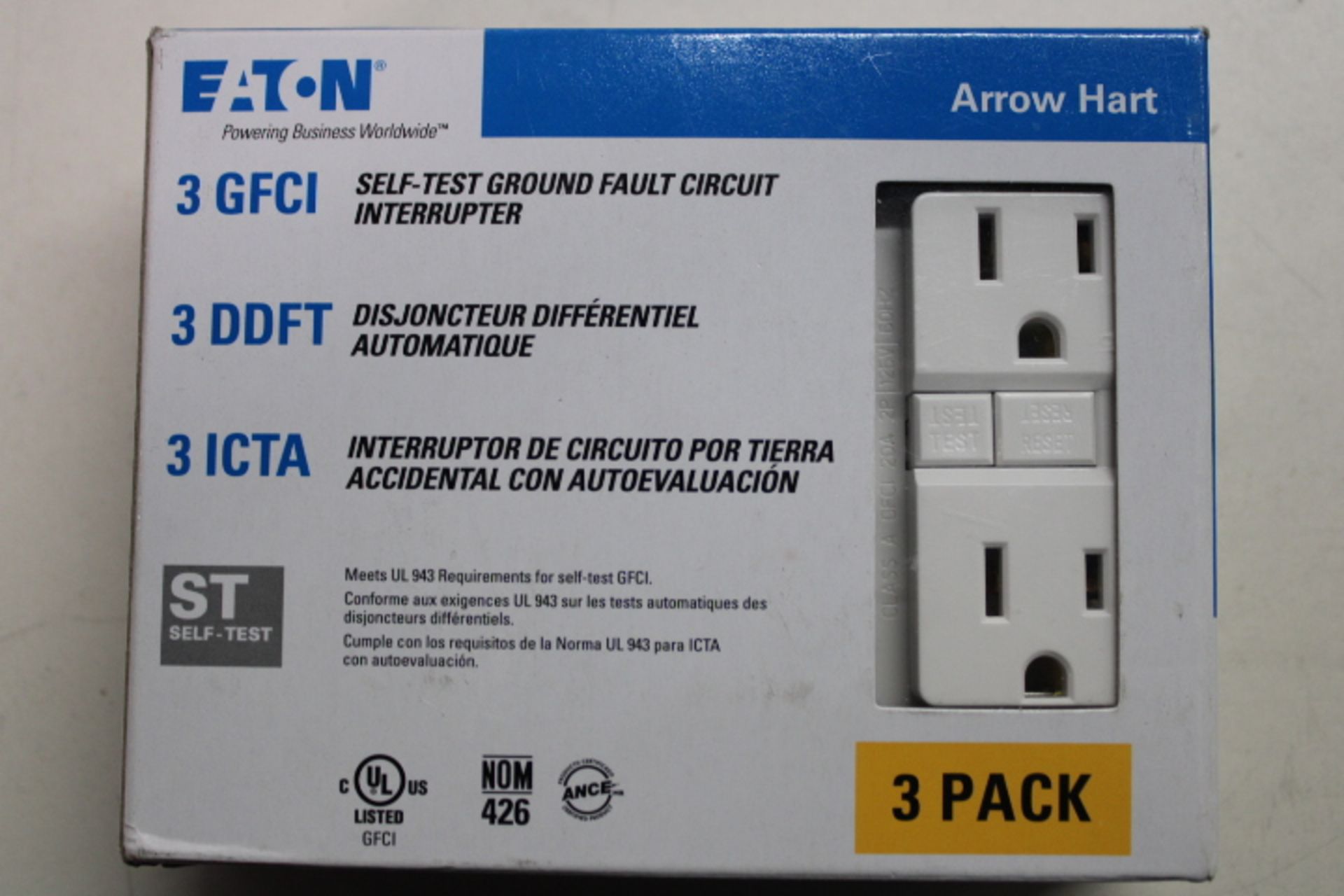 1x Eaton SGF15W-3-LW Outlets 3BOX