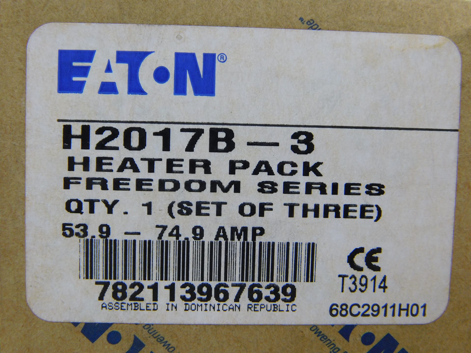 10x Eaton H2017B-3 Heater Packs and Elements 53.9-74.9A EA