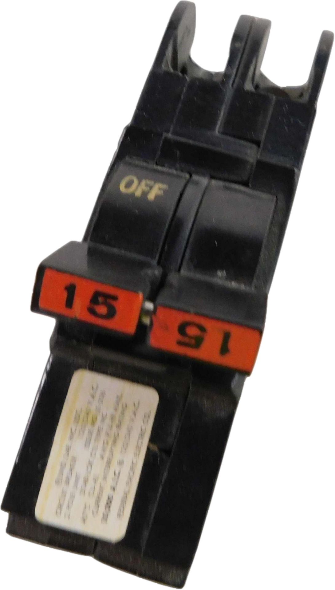 2x Federal Pacific Electric 0215 Miniature Circuit Breakers (MCBs) 2P 15A 240V 50/60Hz 1Ph