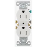 1x Eaton TR270W-10-LW Outlets Duplex Receptacle 2P 15A 125V White 3Wire 10BOX
