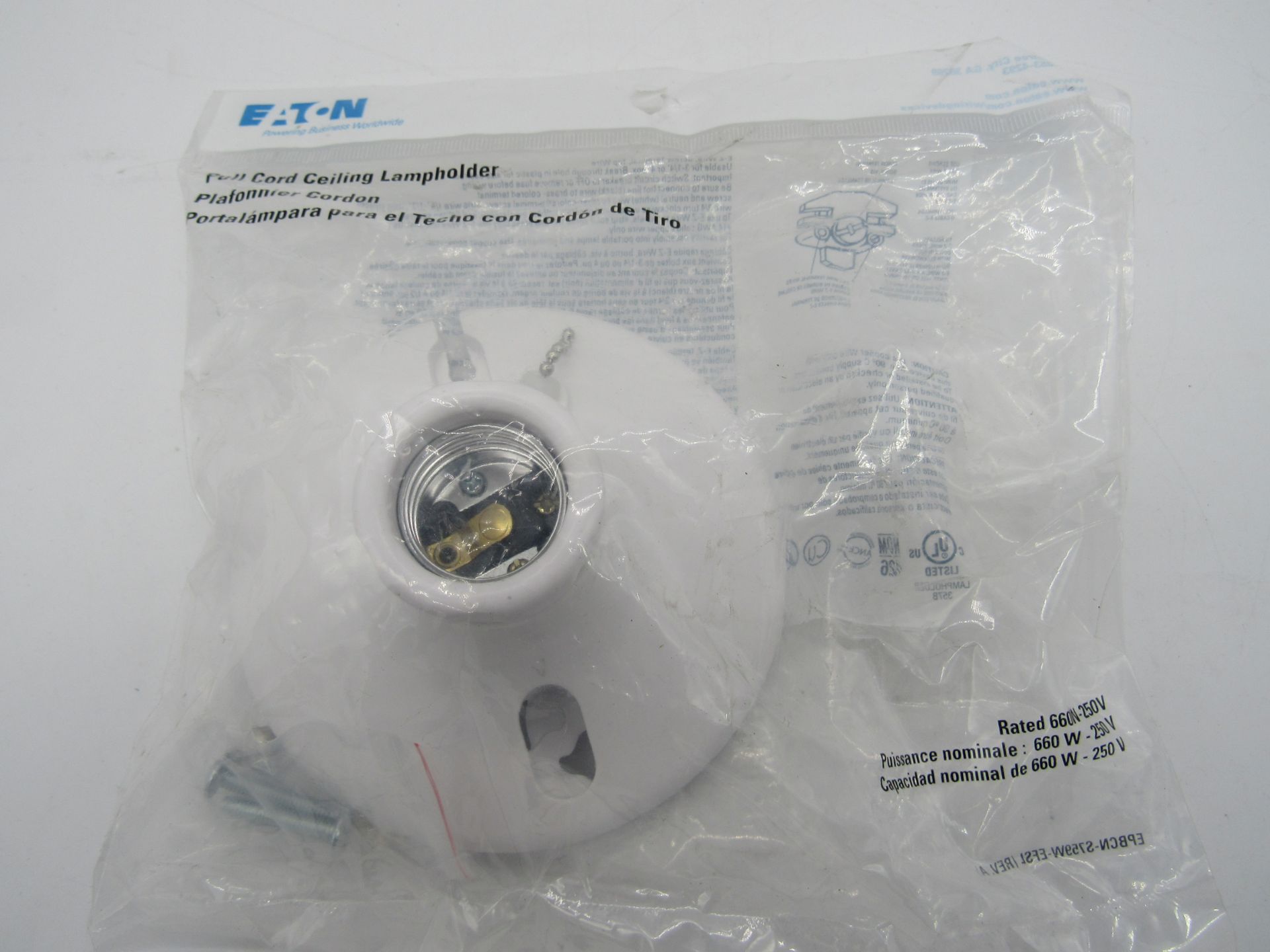 73x Eaton S759W-F-LW Lampholders/Adaptors/Accessories Lamp Holder White EA