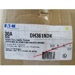 1x Eaton DH361NDK Heavy Duty Safety Switches DH 3P 30A 600V 50/60Hz 3Ph Fusible w/ Neutral 4Wire EA