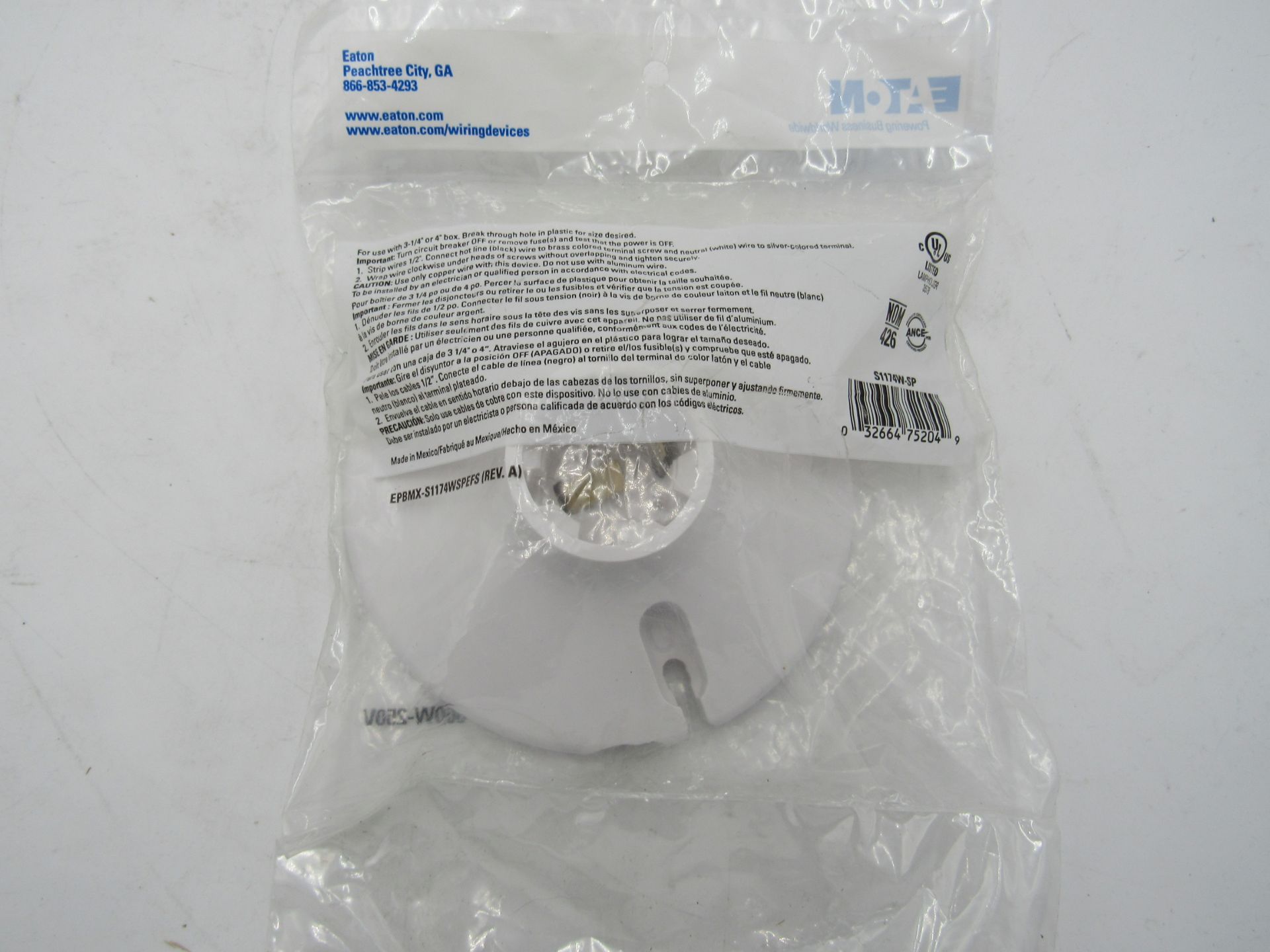 19x Eaton S1174W-SP Lampholders/Adaptors/Accessories Lamp Holder EA