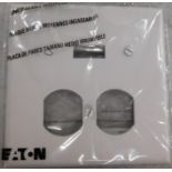 16x Eaton PJ18W Wallplates and Accessories Wallplate White EA