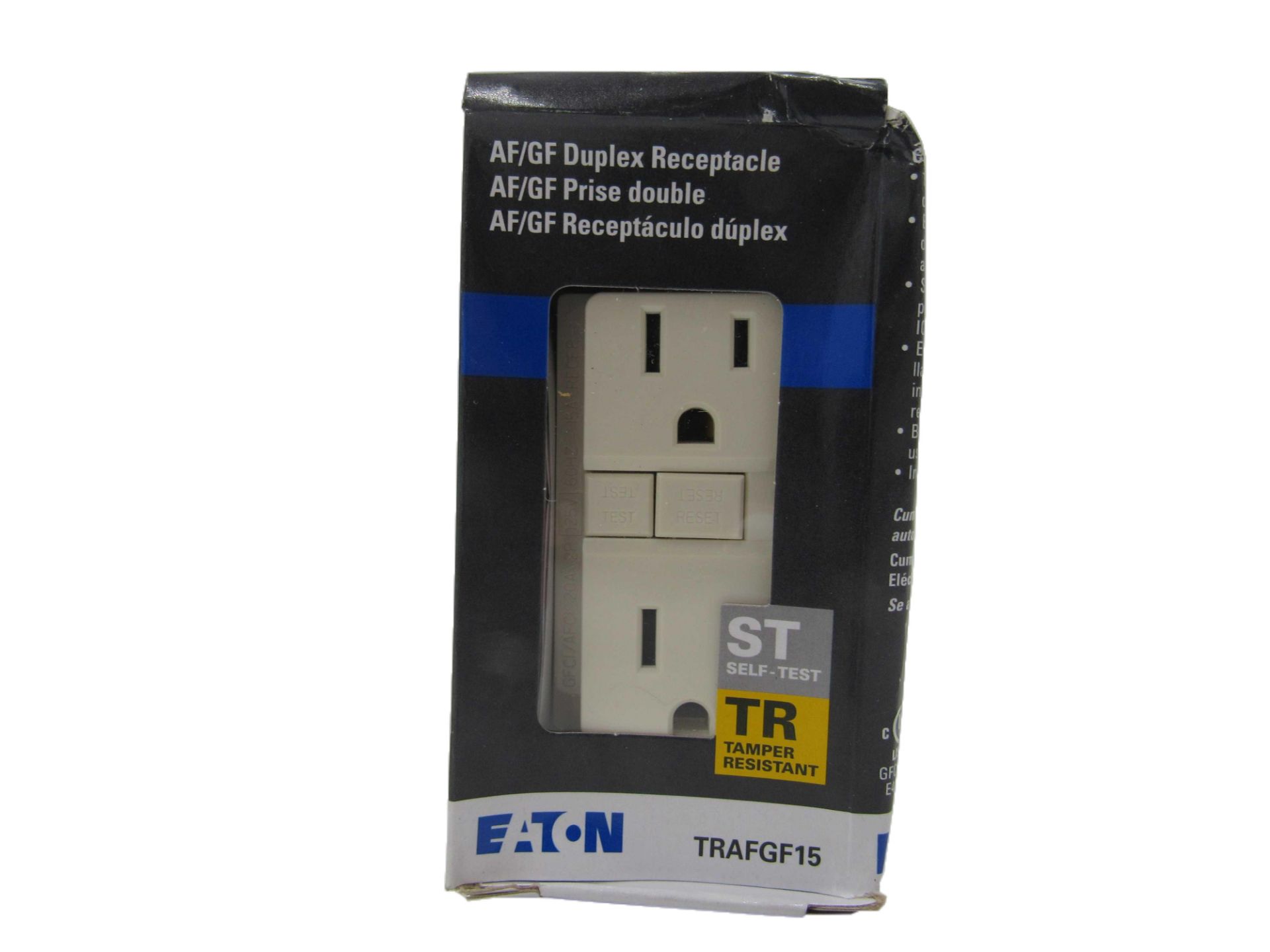 6x Eaton TRAFGF15LA-BX-LW Outlets GFCI Duplex Receptacle 15A 125V Light Almond EA Tamper Resistant