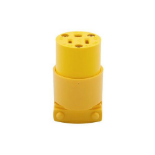 60x Eaton 4887-BOX Plugs Connector 15A 125V Yellow EA