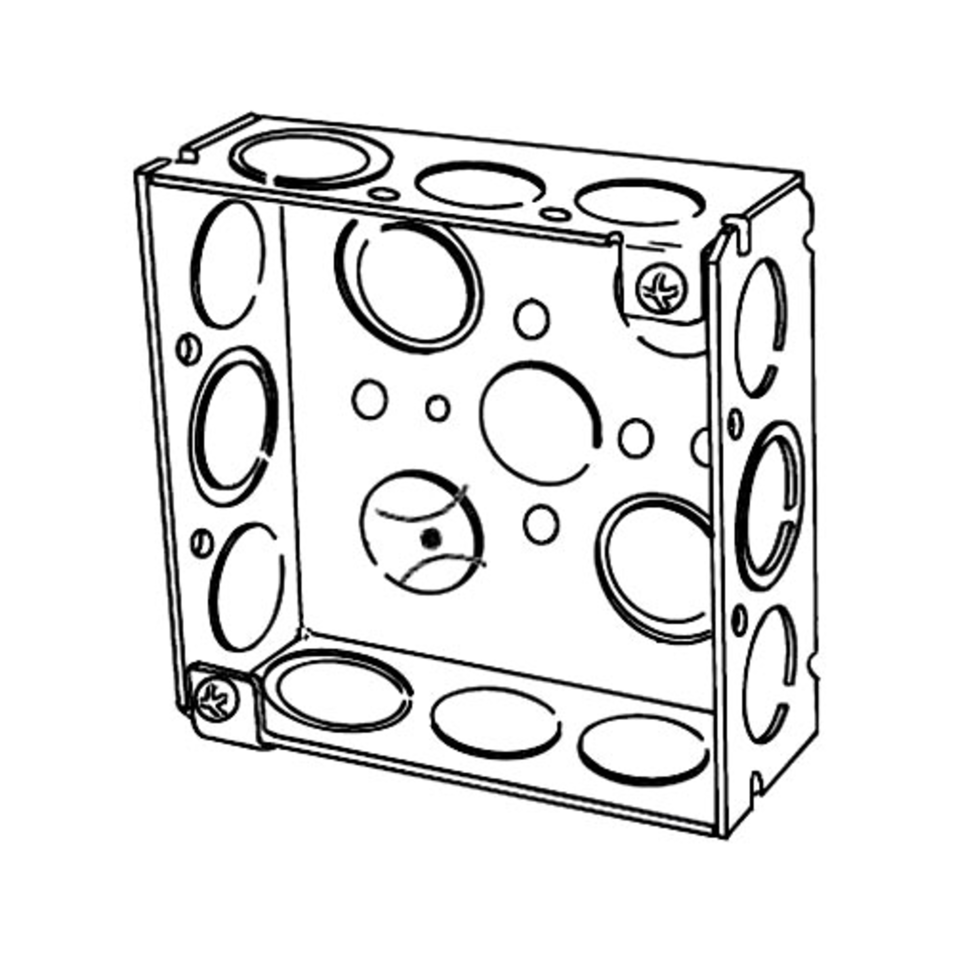 21x Crouse-Hinds 4SEK Outlet Boxes/Covers/Accessories Steel Outlet Boxes 50BOX