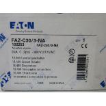 9x Eaton FAZ-C30/3-NA Miniature Circuit Breakers (MCBs) FAZ 3P 30A 480V 50/60Hz 3Ph EA