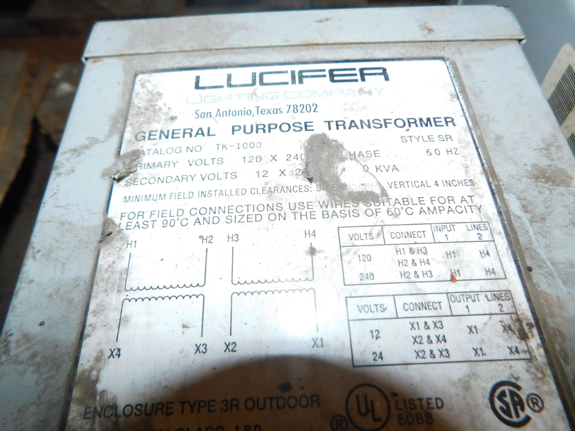 1X Tk-1000 Lucifer Gen Pur Transformer