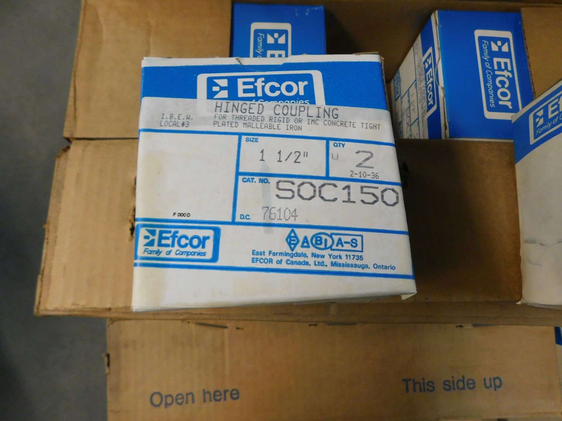 1X Efcor-Lot01 Assorted Efcor Couplings 1/2", 1", 1 1/2" - Image 2 of 6