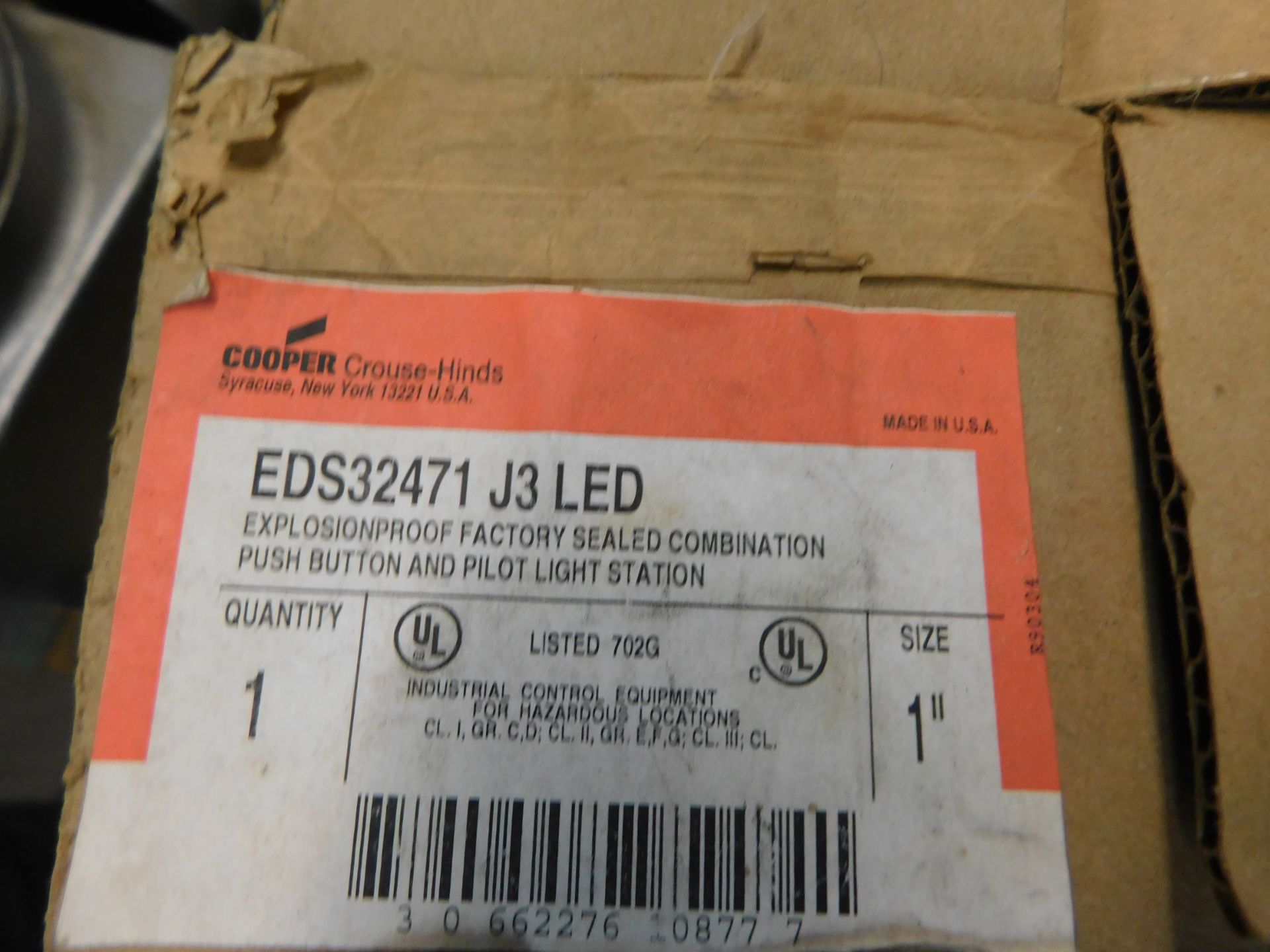 1X Eds32471J3Led Crouse Hinds Pushbutton Station