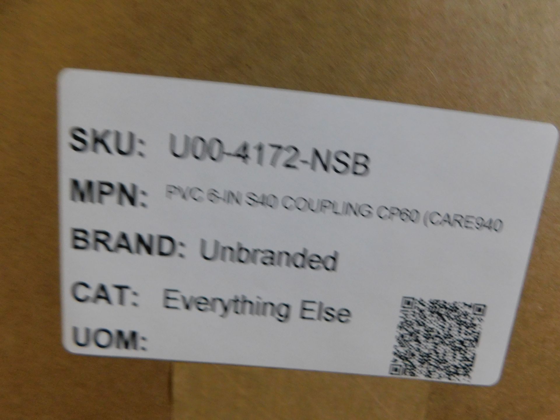 40X U00-4172-Nsb Pvc 6-In-S40 Coupling Cp60 - Image 2 of 2