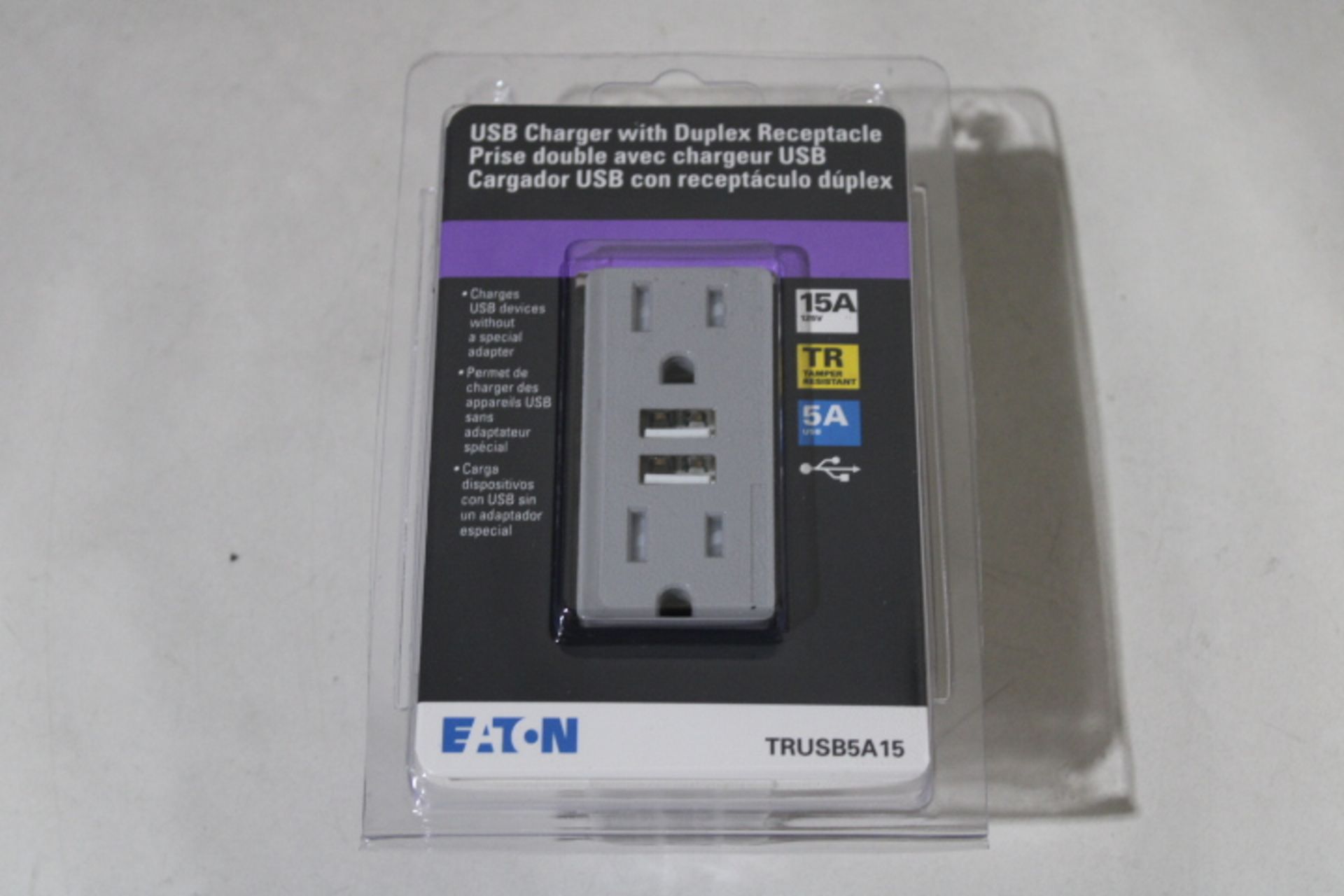 46x Eaton TRUSB5A15GY-K-L Outlets EA