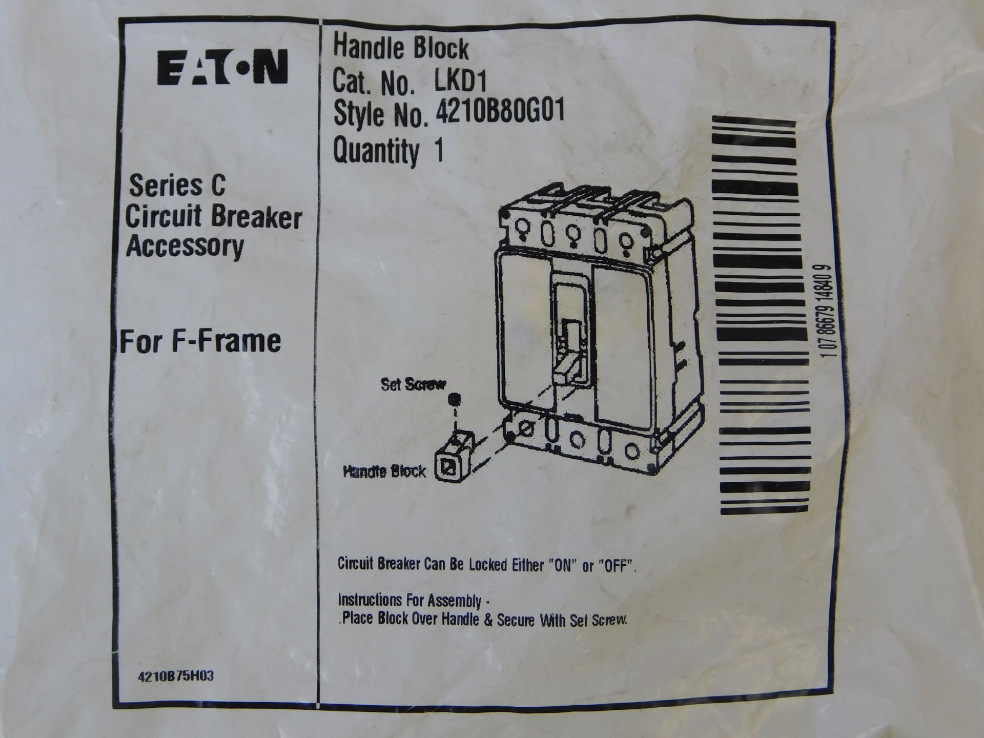 5x Eaton LKD1 Circuit Breaker Accessories Handle Lock F Frame EA