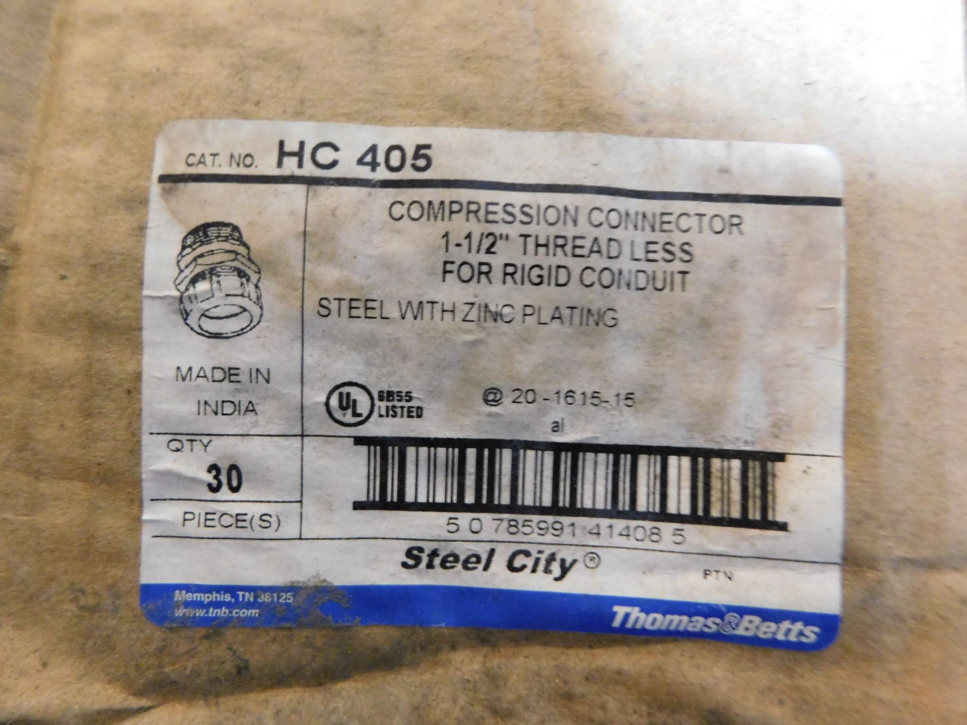 105X Hc405 Stc 1-1/2-In Threadless Compression Con