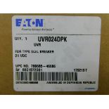 14x Eaton UVR024DPK Undervoltage Releases (UVRs) UVR 24VDC J-K Frame EA