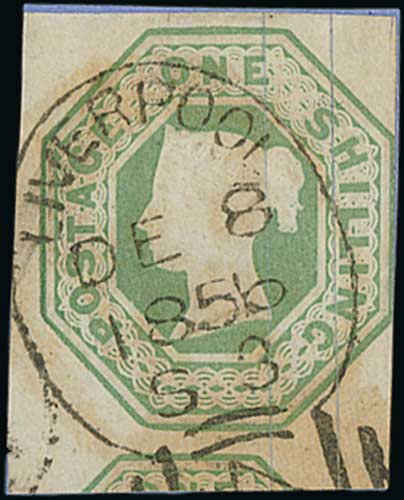 1847-54 Embossed 6d (3), 10d and 1/- (4, one deep green) used, all cut square, one 6d and one 1/- - Image 7 of 7