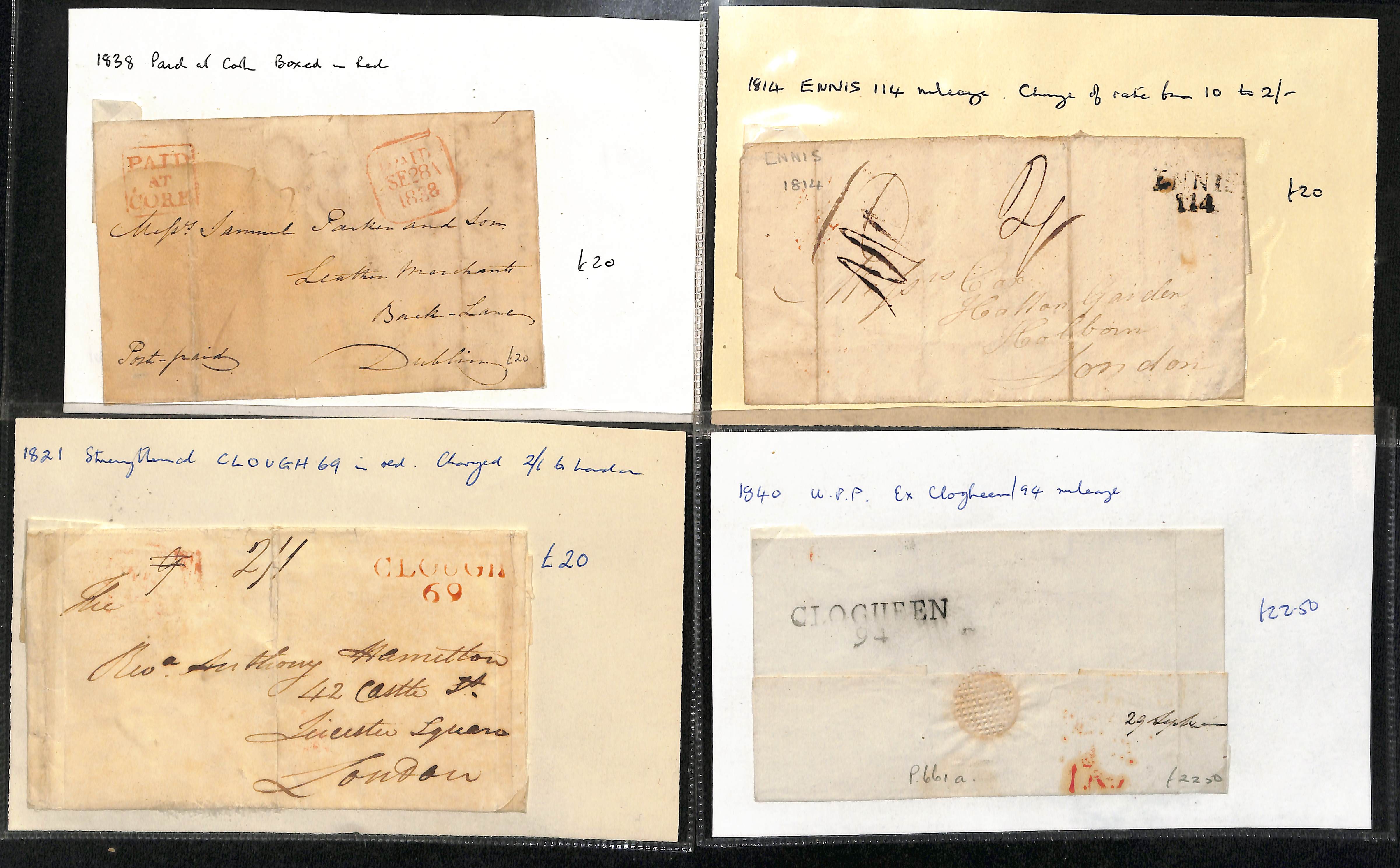 1804-1922 Entire letters, covers and cards including prestamp, straight line sub-office - Bild 6 aus 10