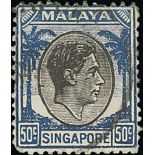 1945 (Oct 3-16) Stampless covers from Singapore to England (2), USA or India, all carried free of