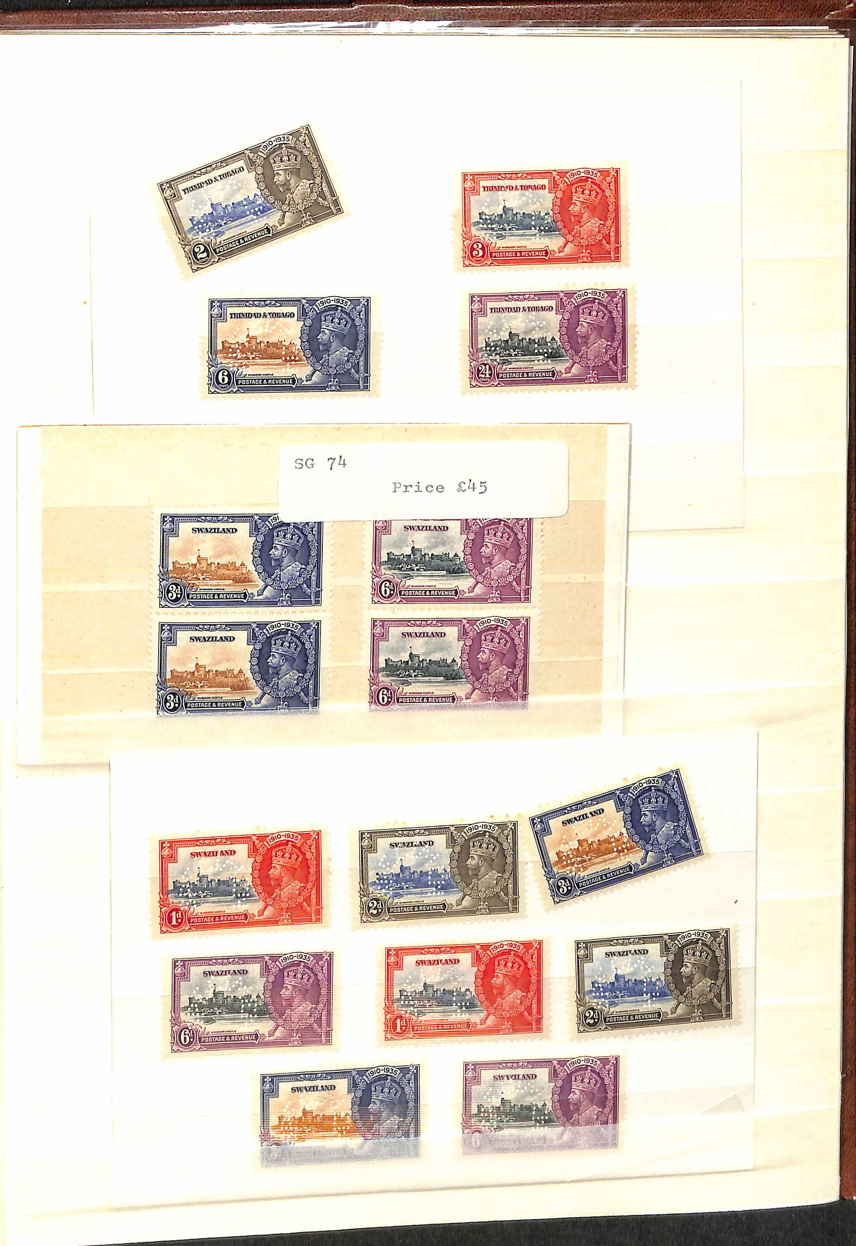 1935 Silver Jubilee, Specimen, mint and used accumulation in a stockbook, including Specimen sets - Bild 6 aus 15