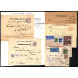 Dead Letter Office. 1924-39 Covers all with red oval "DEAD LETTER OFFICE / SINGAPORE" datestamps,