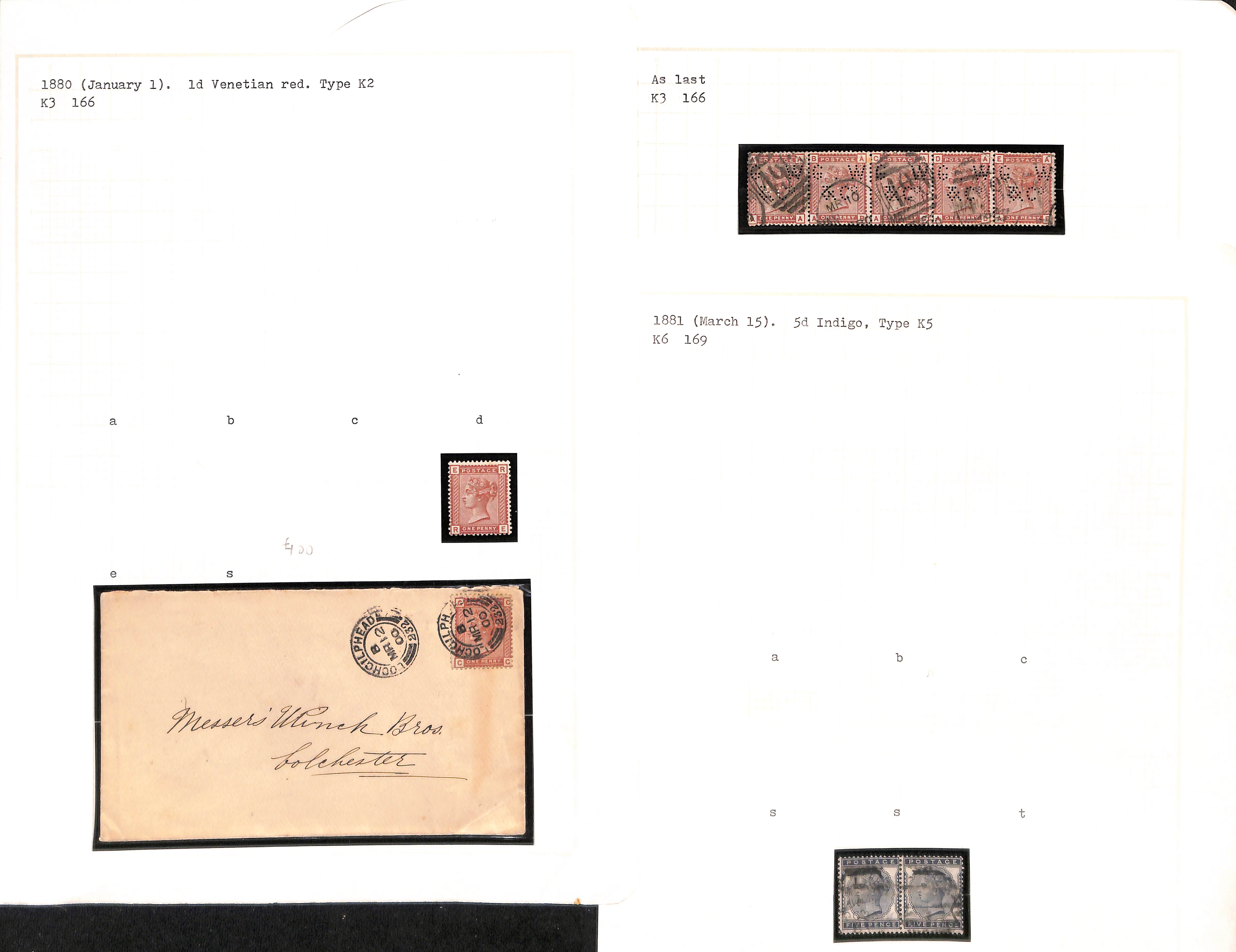 1841-1900 QV Stamps, mint and used selection including 1841 1d red with number in cross cancels ( - Image 3 of 20