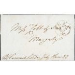 1788-91 Entire letter and entire, the 1788 letter from James Esdaile & Co to Cobb & Co in Margate