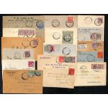 1902-12 Covers and cards bearing KEVII stamps including registered mail, Tanjong Pagar datestamps (