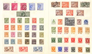 1840-1968 Mint and used collection on pages including 1d black AB plate 6 and LE plate 2 used (