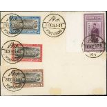 1926 (Dec 21) Port Fouad set of four tied to unaddressed First Day Cover by Port Fouad datestamps,