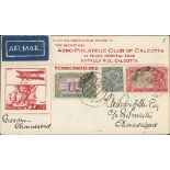 1932 (Oct. 17/18) Tata Sons Ltd, Karachi to Madras route, small Aero-Philatelic Club of Calcutta