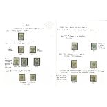 1891 2c on 24c Green, small study comprising S.G. 46 used, 47 (5, three mint, two used with one of