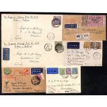 1929 (Mar 30/Apr 7) Cover from England to Bombay, carried on the Imperial Airways first flight to